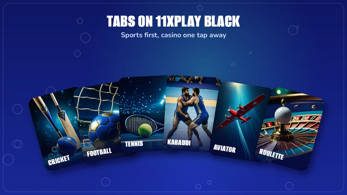 11xplay black game cards for roulette, baccarat, blackjack and lucky 7