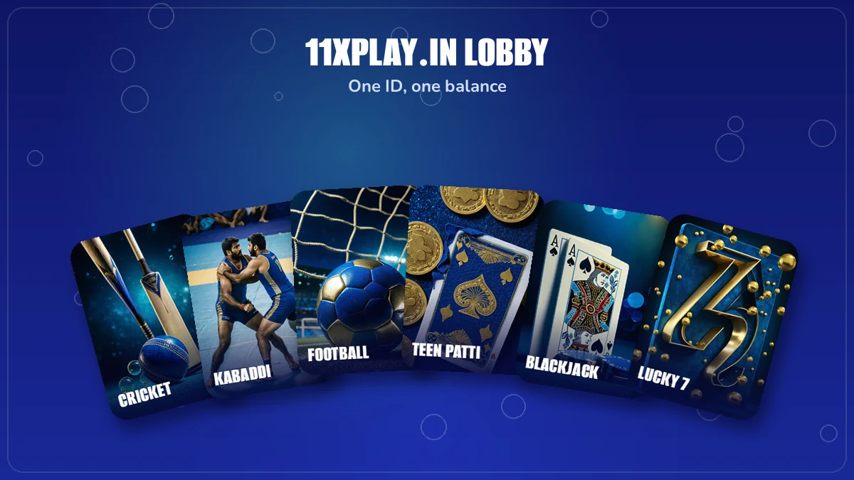 11xplay in game cards for roulette, baccarat, blackjack and lucky 7 on the same 11xPlay ID