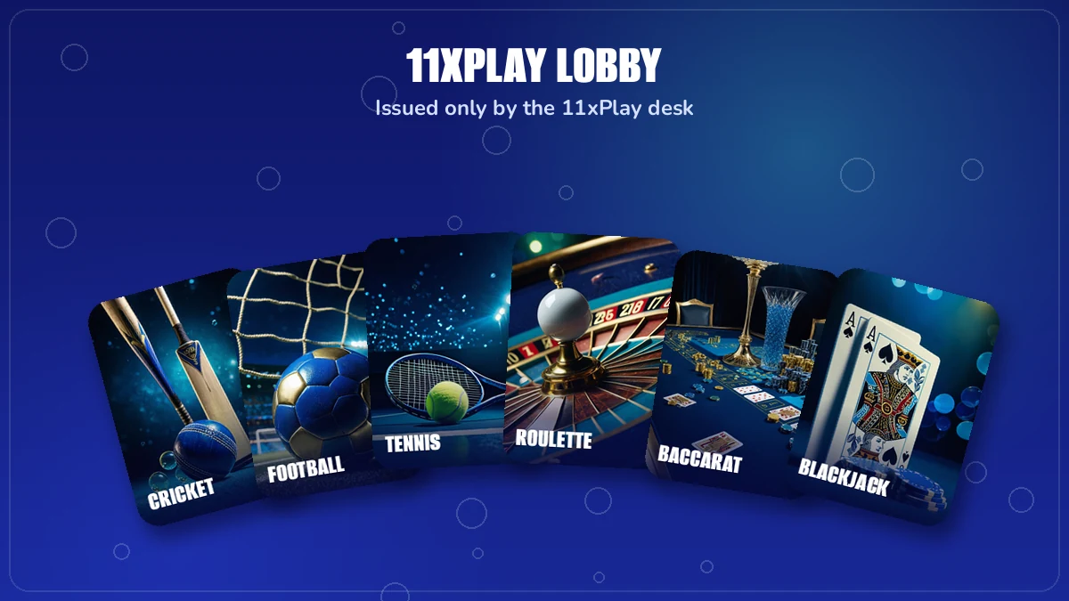 Grid of 11xPlay game cards next to a reddy anna 11xplay login note